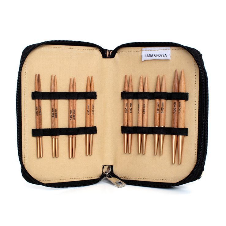 Lana Grossa  Nadel-Set (kurz) Buche