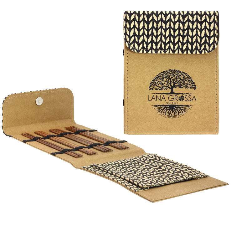 Lana Grossa Strumpfstricknadel-Set Naturale 15cm