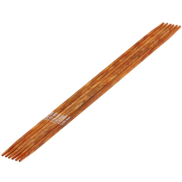 Lana Grossa Strumpfstricknadel Design-Holz Quattro St. 2,5/15cm