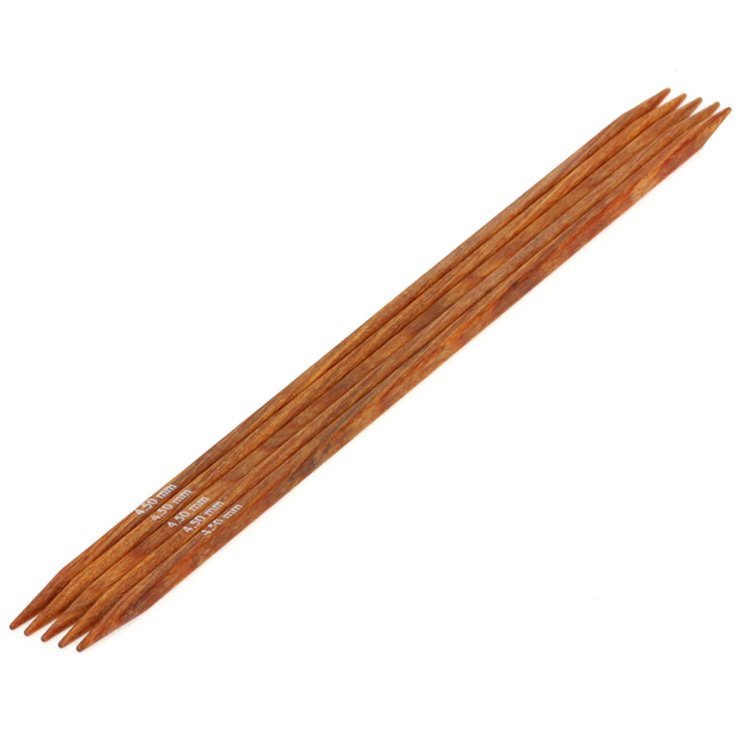 Lana Grossa Strumpfstricknadel Design-Holz Quattro St. 4,5/20cm