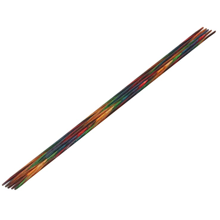 Lana Grossa Strumpfstricknadel Design-Holz Multicolor St. 2,25/20cm