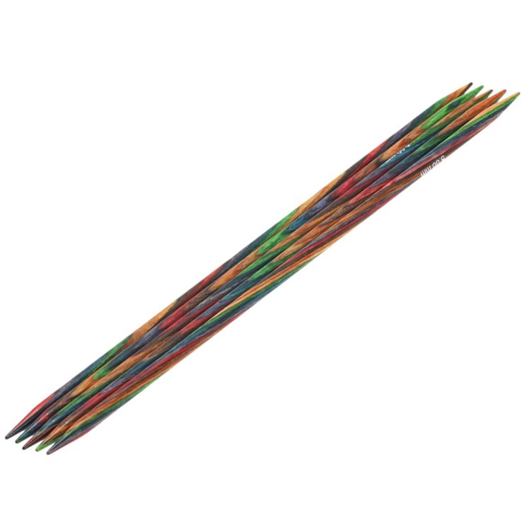 Lana Grossa Strumpfstricknadel Design-Holz Color St. 5,0/20cm