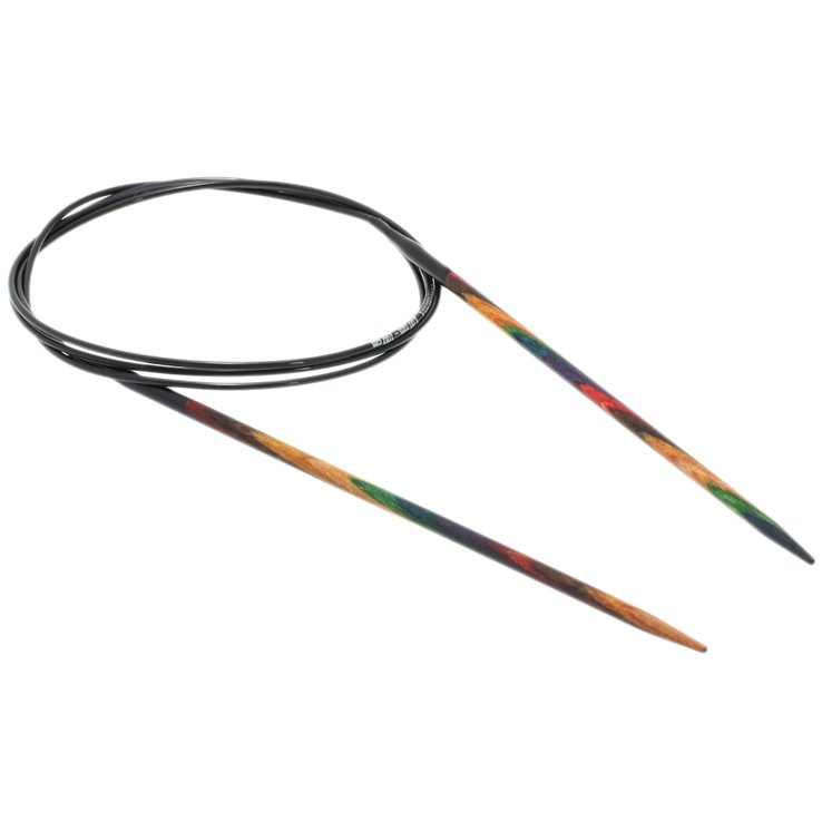 Lana Grossa Rundstricknadel Design-Holz Multicolor St. 3,0/100cm