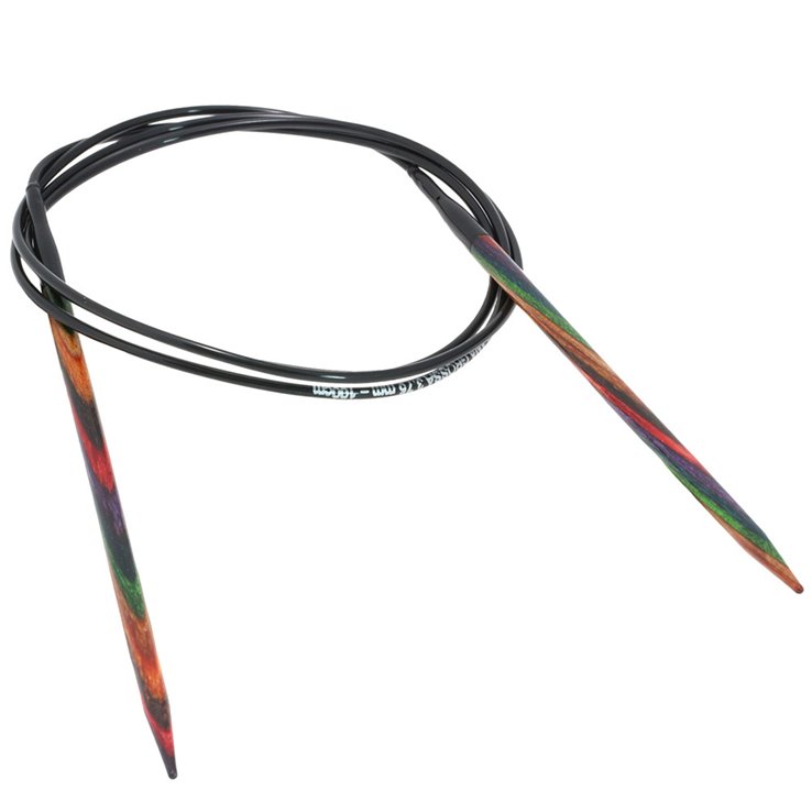 Lana Grossa Rundstricknadel Design-Holz Multicolor St.  3,75/100cm