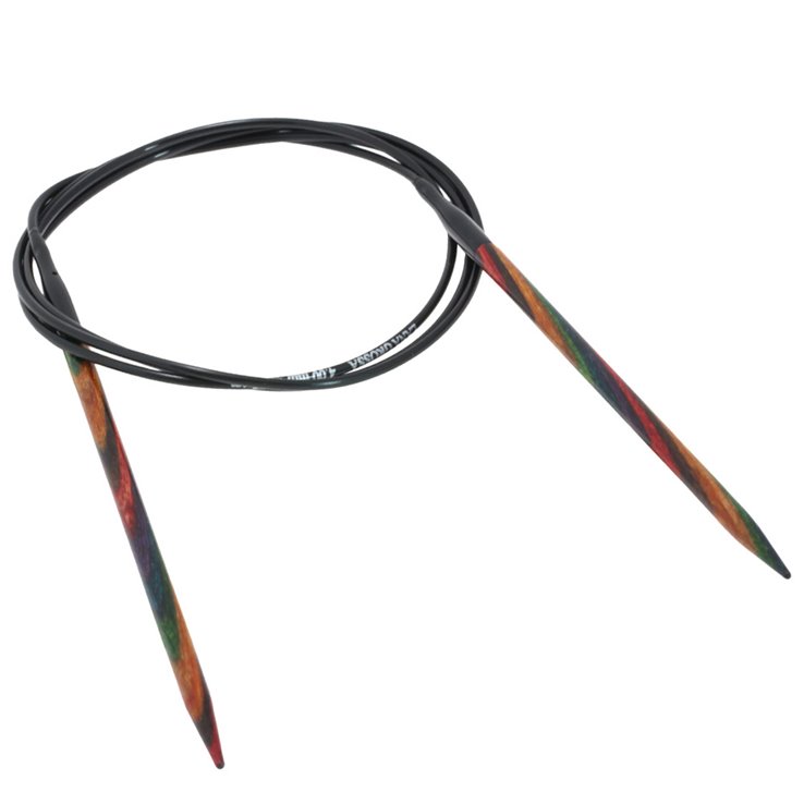 Lana Grossa Rundstricknadel Design-Holz Multicolor St. 4,0/100cm
