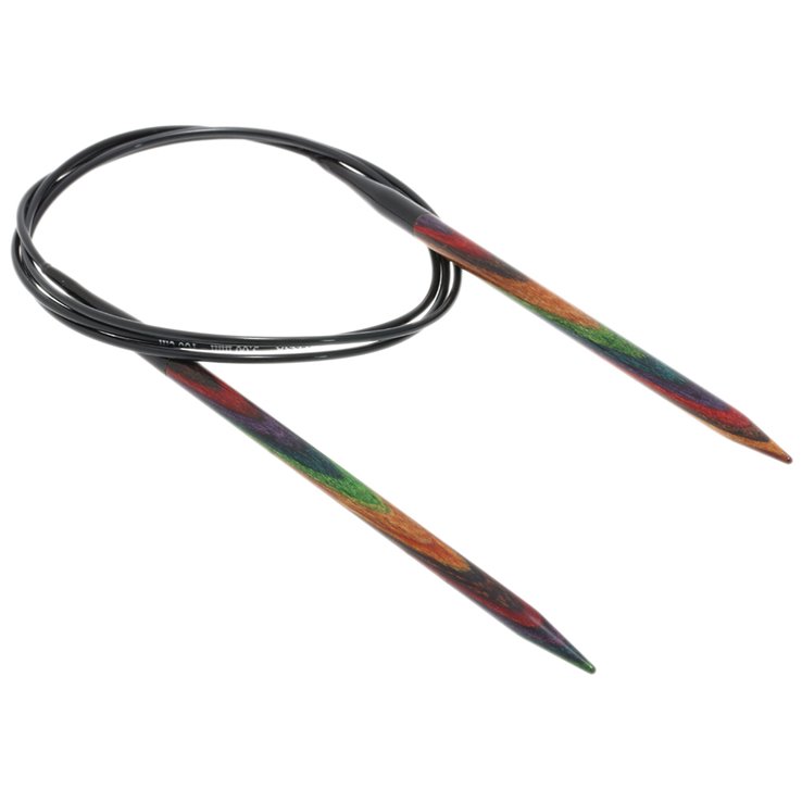 Lana Grossa Rundstricknadel Design-Holz Multicolor St.  5,0/100cm