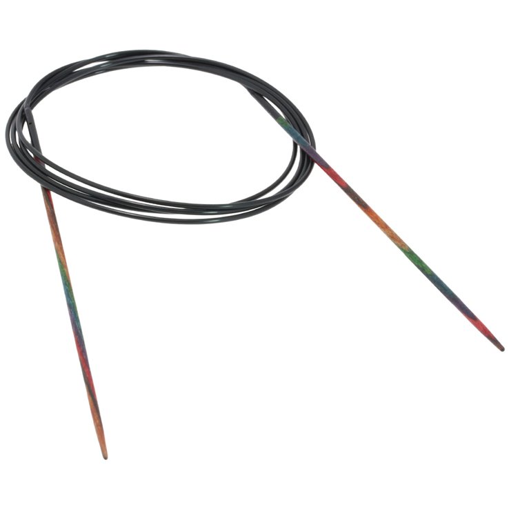 Lana Grossa Rundstricknadel Design-Holz Multicolor St.  2,0/120cm