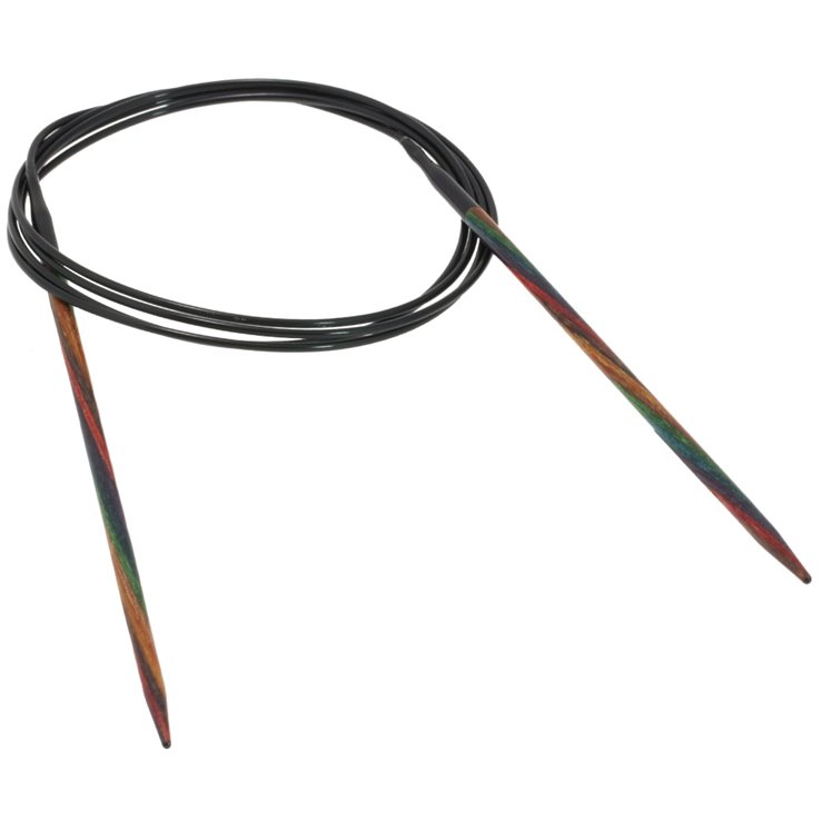 Lana Grossa Rundstricknadel Design-Holz Multicolor St. 3,0/120cm