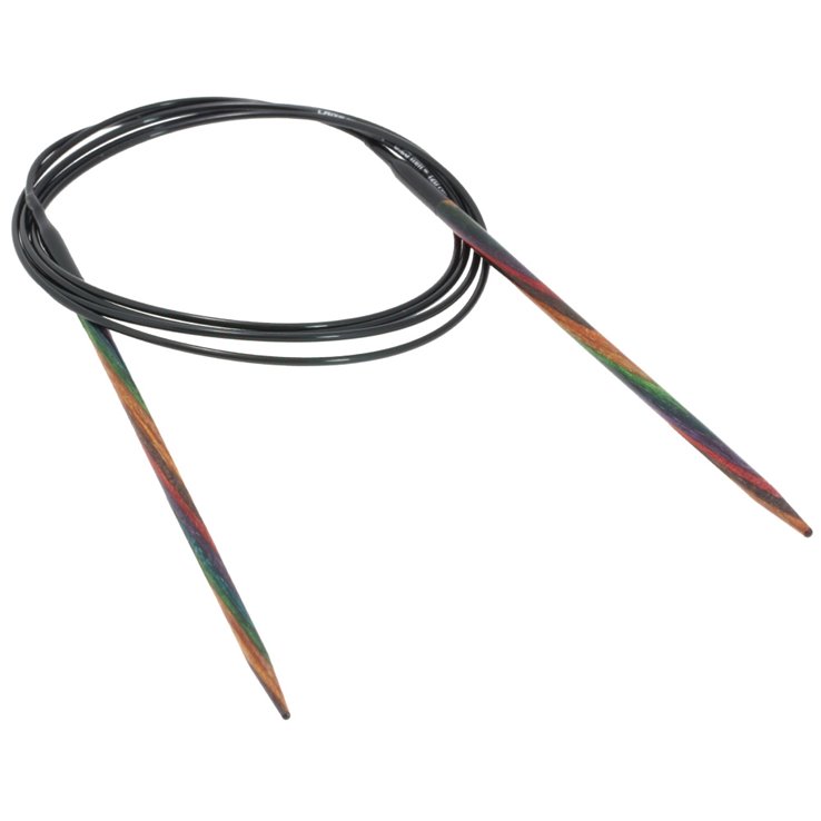 Lana Grossa Rundstricknadel Design-Holz Multicolor St. 3,25/120cm