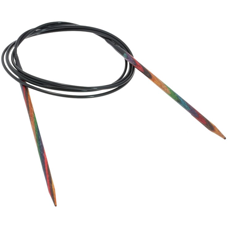 Lana Grossa Rundstricknadel Design-Holz Multicolor St.  3,75/120cm