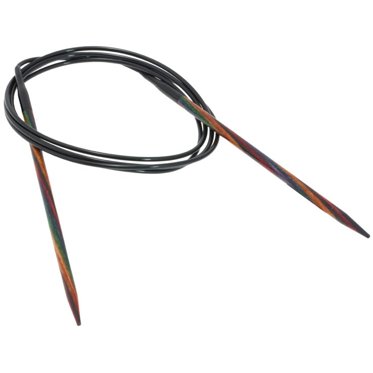 Lana Grossa Rundstricknadel Design-Holz Multicolor St. 4,0/120cm