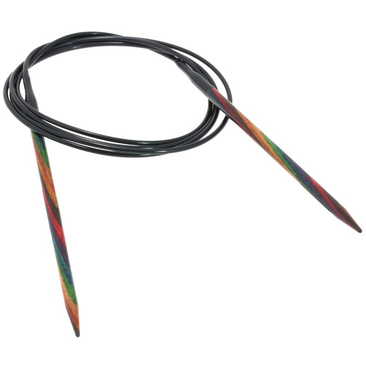 Lana Grossa Rundstricknadel Design-Holz Multicolor St. 4,5/120cm