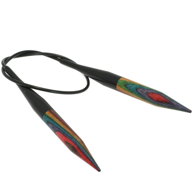 Lana Grossa Rundstricknadel Design-Holz Color St.10,0/40cm