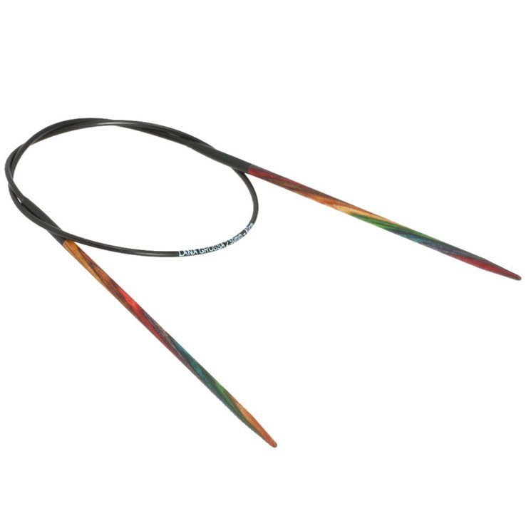 Lana Grossa Rundstricknadel Design-Holz Multicolor St.  2,5/ 40cm