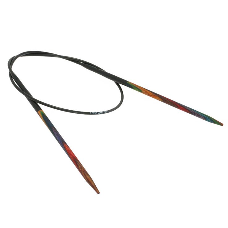 Lana Grossa Rundstricknadel Design-Holz Color St. 3,75/40cm