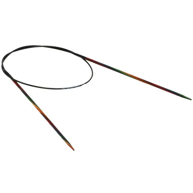 Lana Grossa Rundstricknadel Design-Holz Multicolor St.  2,5/ 60cm