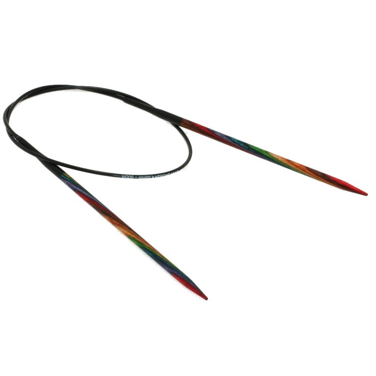 Lana Grossa Rundstricknadel Design-Holz Multicolor St. 4,0/ 60cm