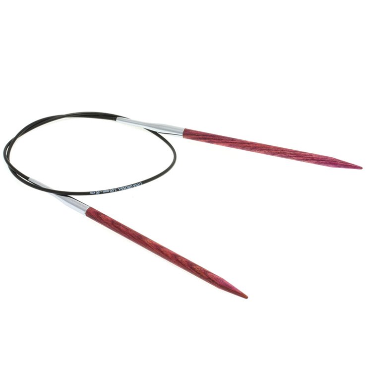 Lana Grossa Rundstricknadel Design-Holz Color St. 5,0/60cm