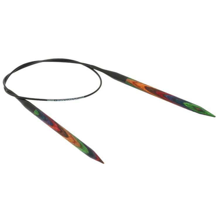 Lana Grossa Rundstricknadel Design-Holz Color St. 6,5/60cm