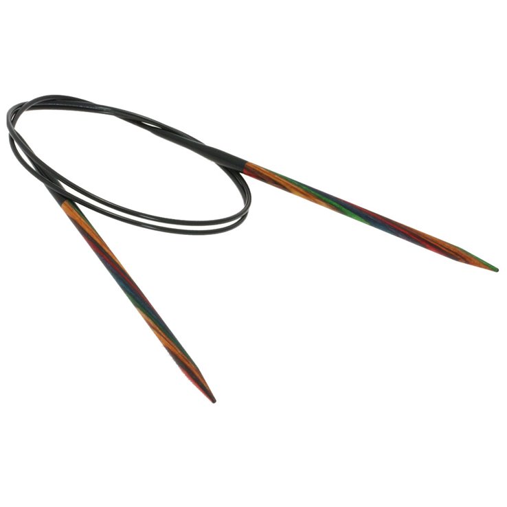 Lana Grossa Rundstricknadel Design-Holz Multicolor St. 4,5/ 80cm