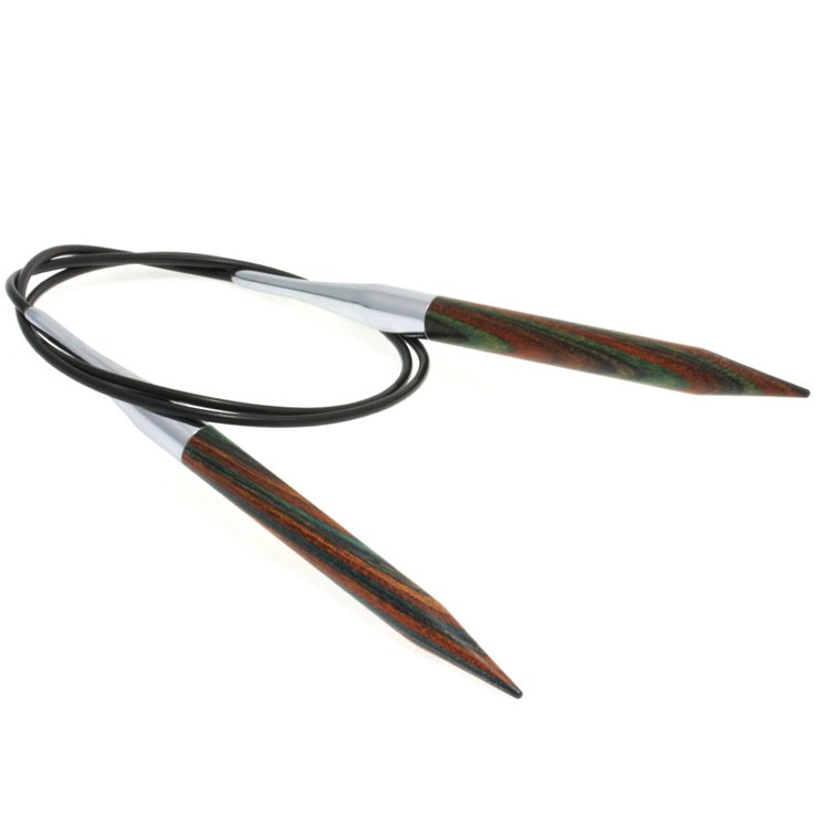 Lana Grossa Rundstricknadel Design-Holz Color St. 9,0/80cm