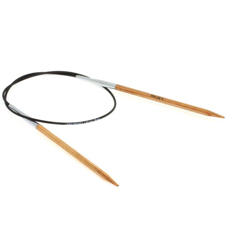 Lana Grossa Rundstricknadel Design-Holz Natur St. 4,5/60cm