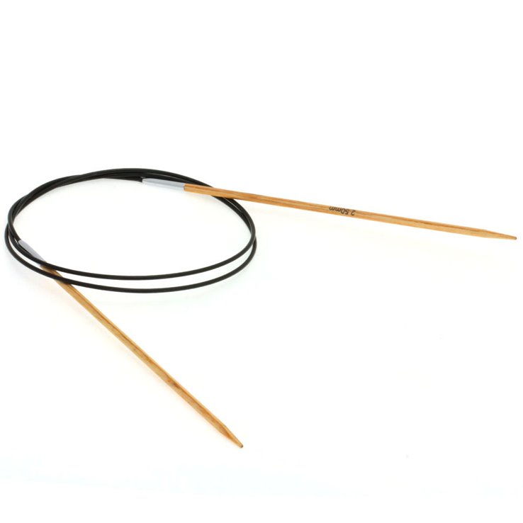 Lana Grossa Rundstricknadel Design-Holz Natur St. 2,5/80cm