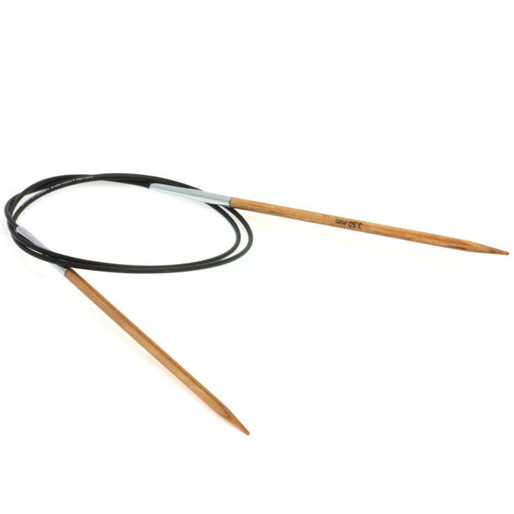 Lana Grossa Rundstricknadel Design-Holz Natur St. 3,5/80cm
