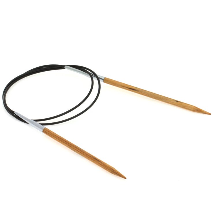 Lana Grossa Rundstricknadel Design-Holz Natur St. 4,5/80cm