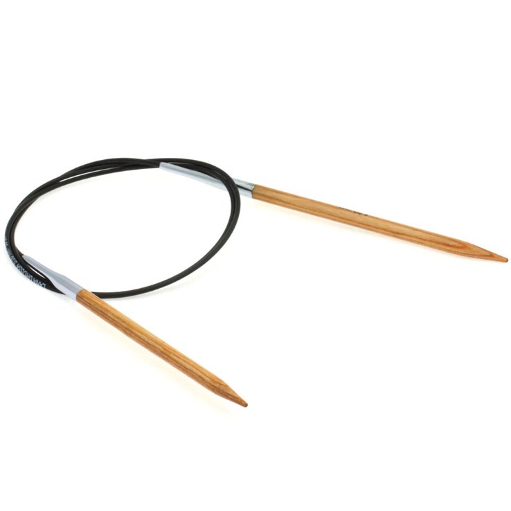 Lana Grossa Rundstricknadel Design-Holz Natur St. 5,0/80cm