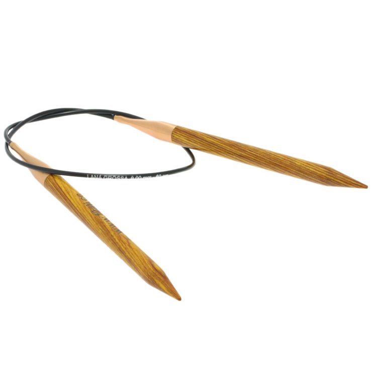 Lana Grossa Rundstricknadel Design-Holz Signal St. 9,0/ 60cm