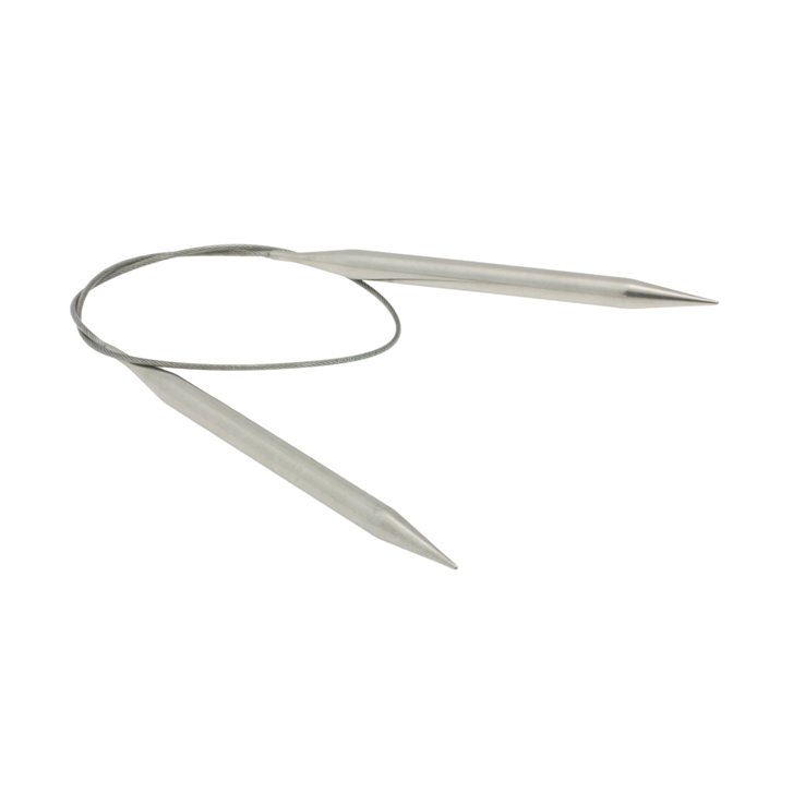 Lana Grossa Rundstricknadel Edelstahl St.  8,0/ 60cm