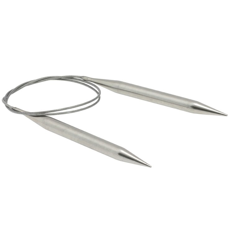 Lana Grossa Rundstricknadel Edelstahl St. 10,0/ 80cm