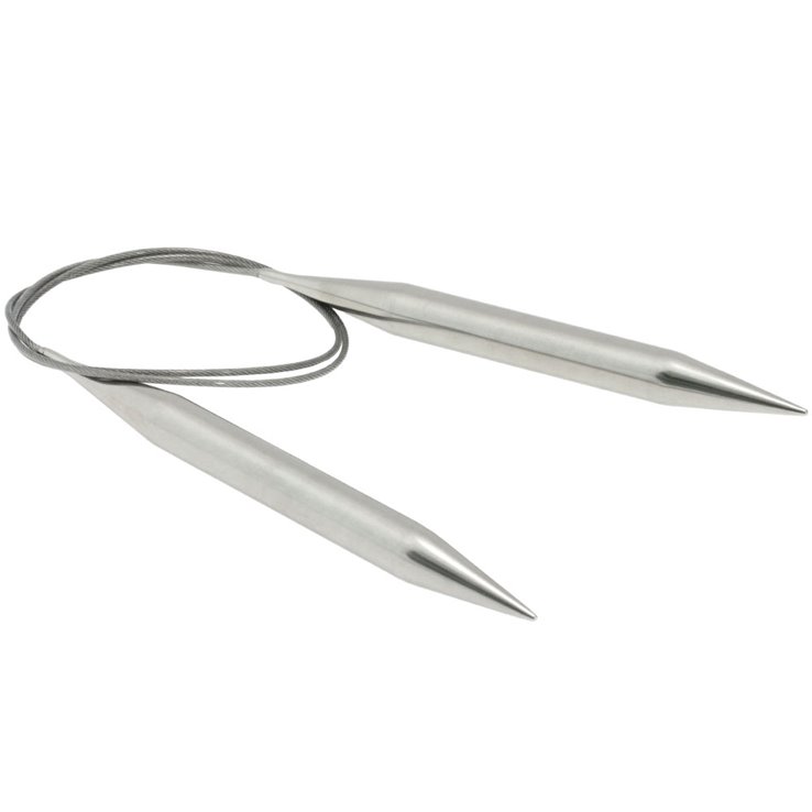 Lana Grossa Rundstricknadel Edelstahl St. 12,0/ 80cm