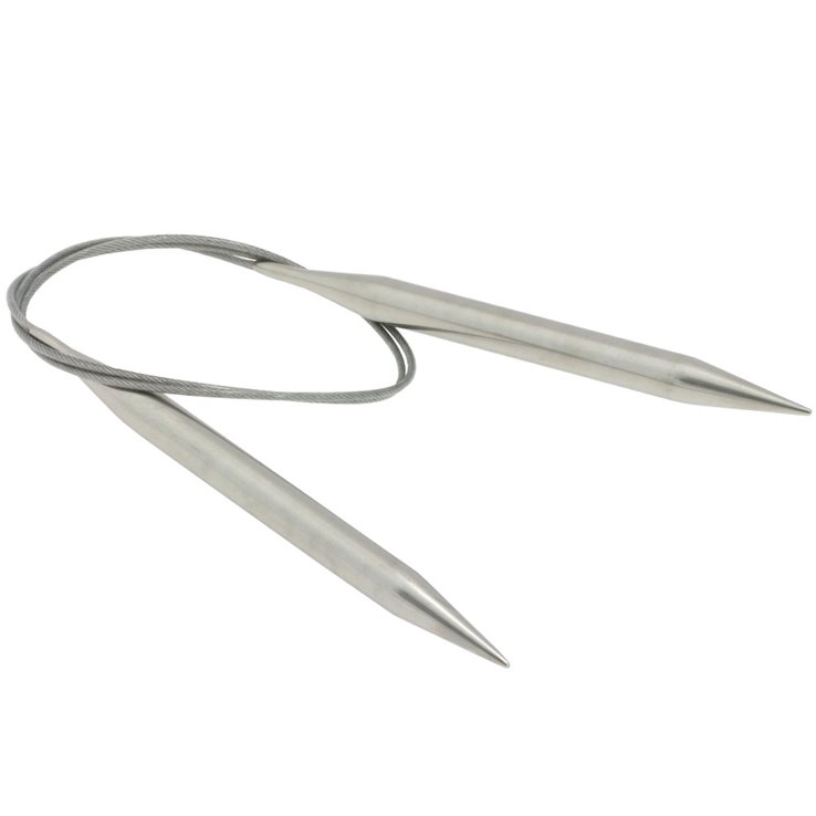 Lana Grossa Rundstricknadel Edelstahl St. 9,0/ 80cm