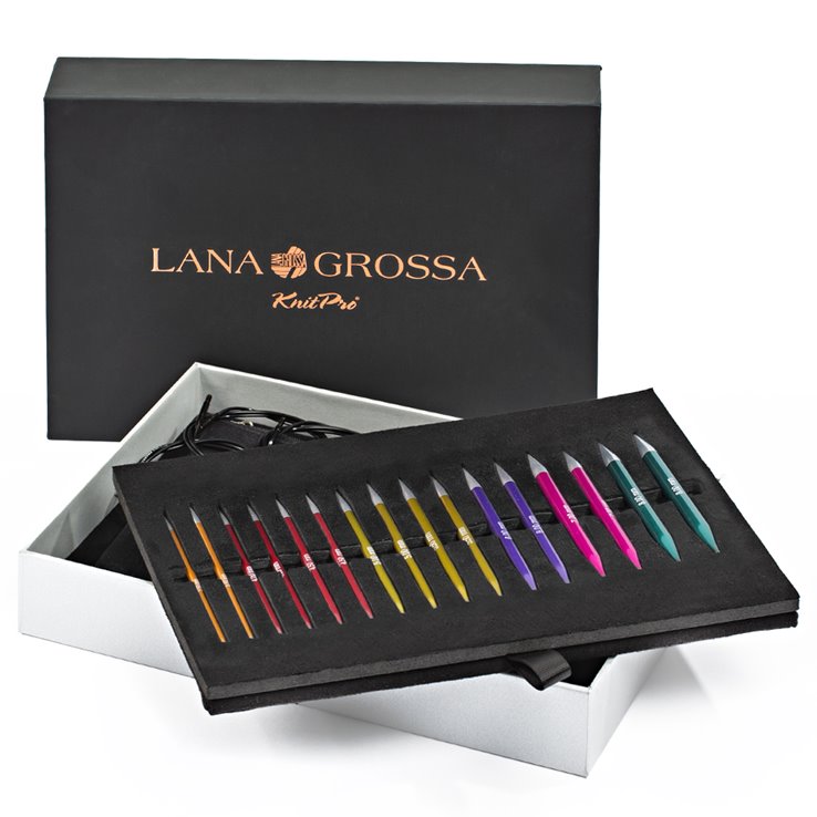 Lana Grossa    NADEL-SET Aluminium Rainbow