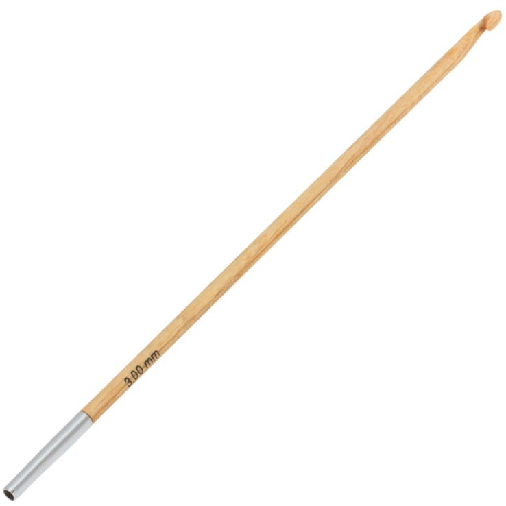 Lana Grossa Tunesische Häkelnadel Design-Holz St. 3,0