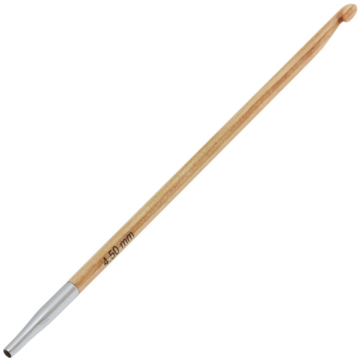 Lana Grossa Tunesische Häkelnadel Design-Holz St. 4,5