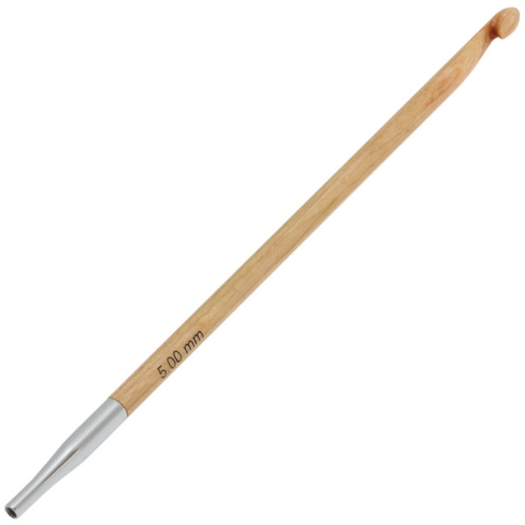 Lana Grossa Tunesische Häkelnadel Design-Holz St. 5,0
